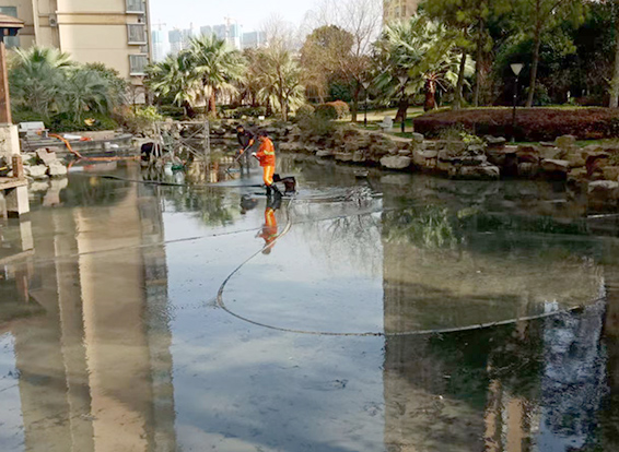 景谷景观池淤泥清理